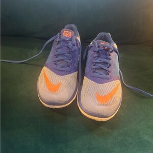 Nike Blue and Orange running shoes